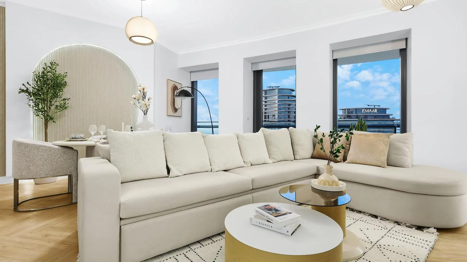 Appartement First Class 2Br With Full Dubai Skyline & Sea View Émirats arabes unis